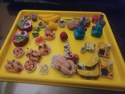 Pre-Baked Miniature Food Earrings