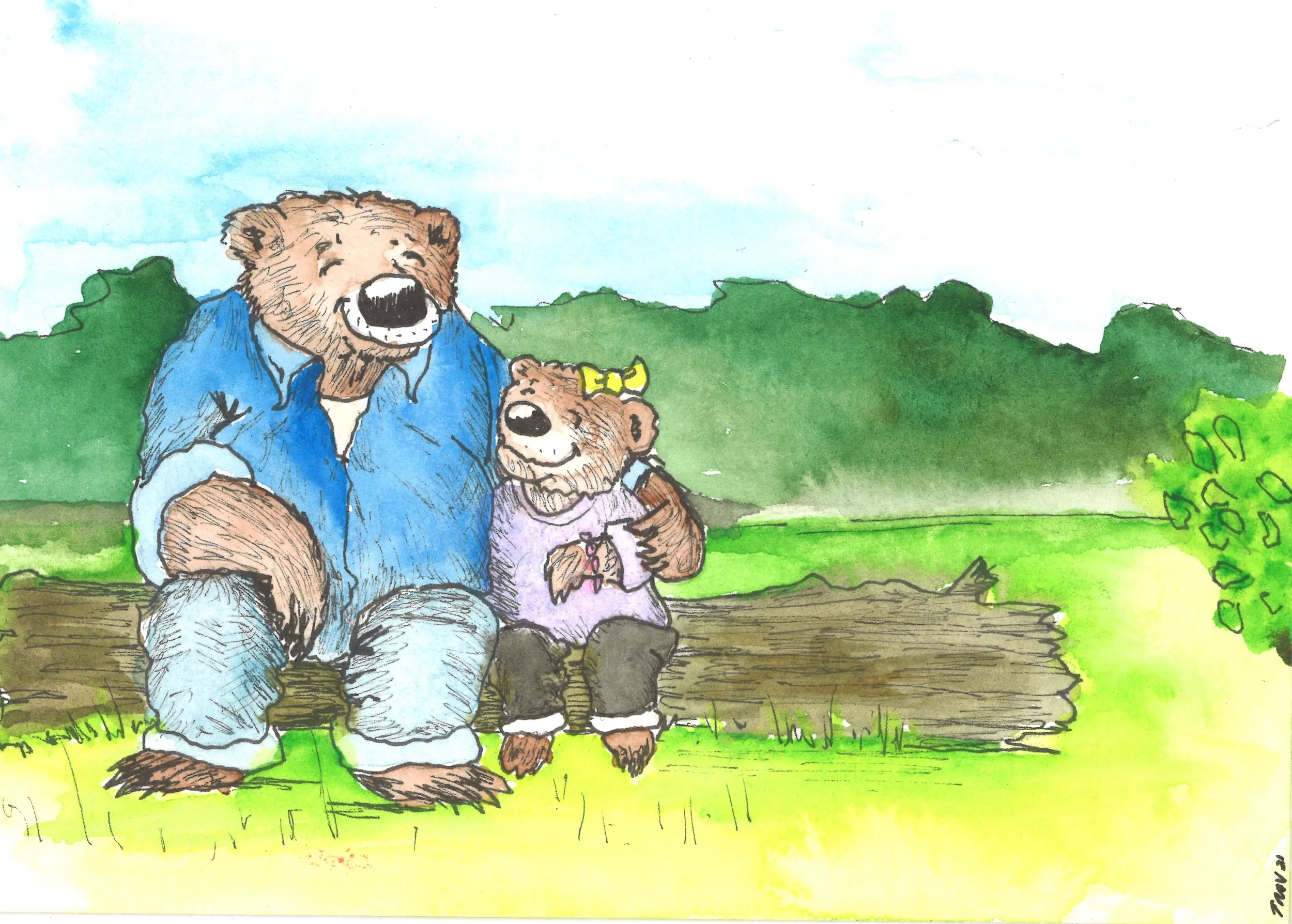 Dad &amp; Daughter Bear