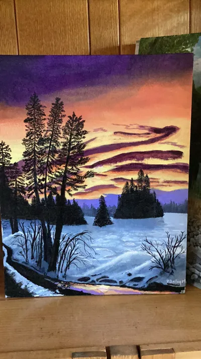 Purple Sky Winter