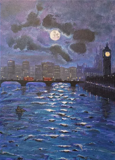Moonspell over the Thames