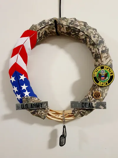 Wreath for the Spouse of an Army Veteran