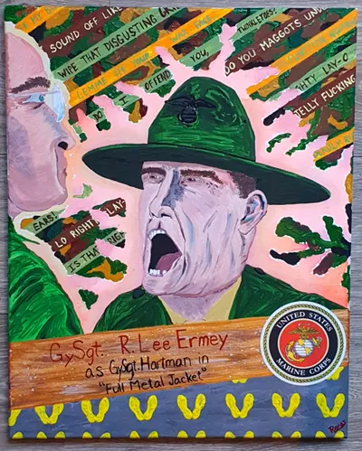 Portrait of R. Lee Ermey, U.S. Marine Corps