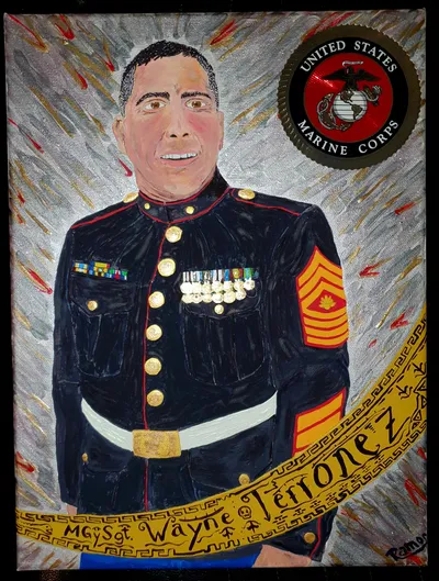 Portrait of Wayne Terronez, U.S. Marine Corps