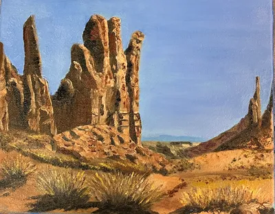 Blue Sky Over Monument Valley