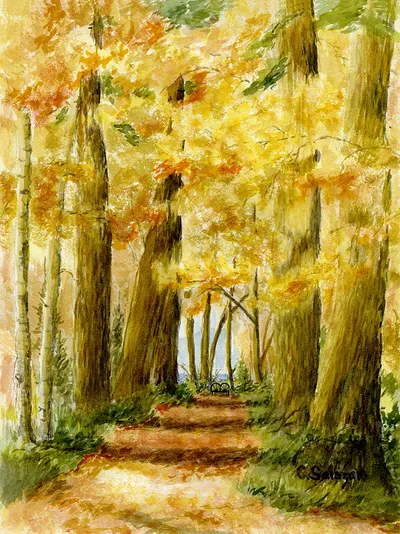 A Place to Rest in Watercolour