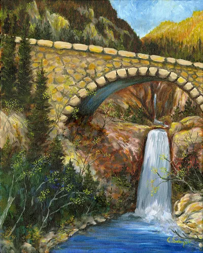 Christine Fall Mt Rainier in Oil