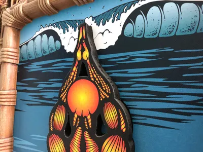 Pray for Surf - Faux Bamboo