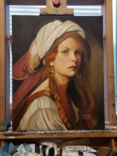 Gypsy Maiden Oil on Stretched canvas