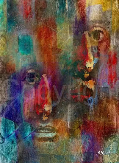 "Blood Brothers" 100% Digital Painting. AI Tools were not used in the creation of this artwork