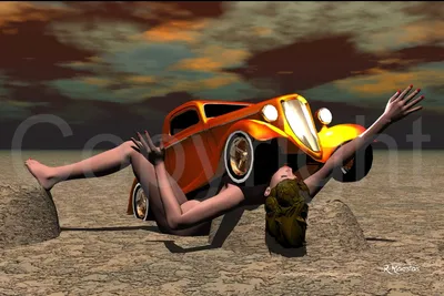 "American Dream ll" 100% Digital Painting. AI Tools were not used in the creation of this artwork.