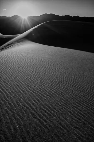 Sunrise over the dunes.