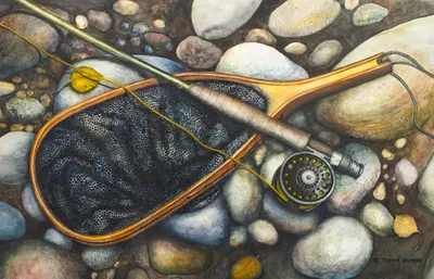 Streamside Companions - Watercolor Painting