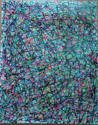 4ft x 5ft acrylic on canvas with epoxy finish