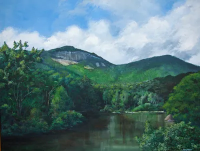 Table Rock State Park, SC, acrylic