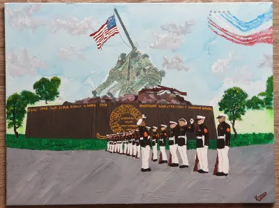 Marine Corps Silent Drill Platoon at Arlington National Cemetery